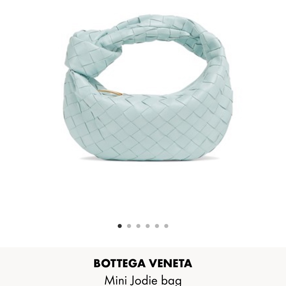 GENUINE teal washed Bottega Veneta Mini Jodie. Like New
